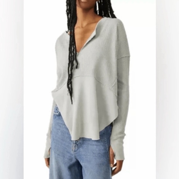 We The Free Tops - Free People We The Free Monterey Thermal Top XS(oversized)